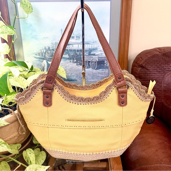 The Sak Genuine Pebbled Leather Hobo Tote / Satchel / Shoulder Bag - Picture 7 of 10